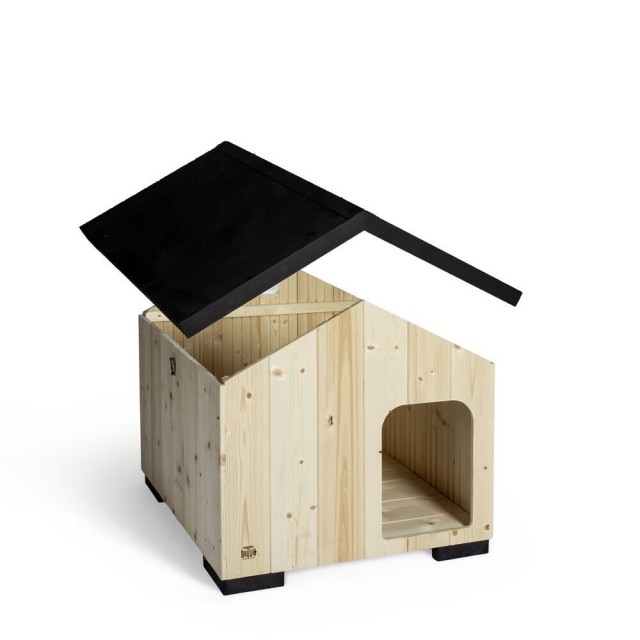 Doggie Rufu Model Ahşap Köpek Kulübesi Small 56x65x52 Cm