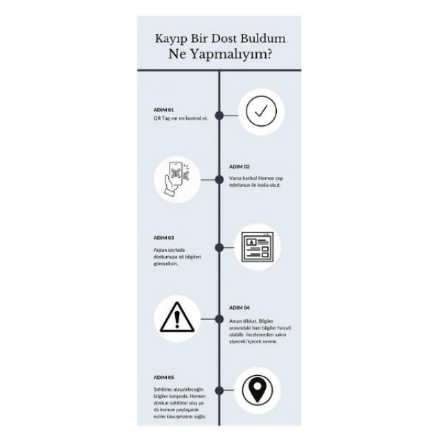 ProOne Qr Tag Smart Id İsimlik Kedi ve Köpek Künyesi 1 Adet