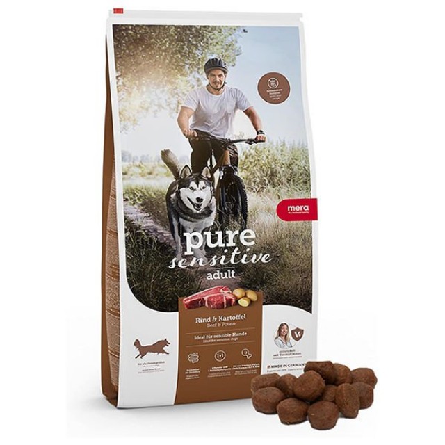Mera Pure Sensitive Adult Biftek ve Patatesli Yetişkin Köpek Maması 12.5 Kg