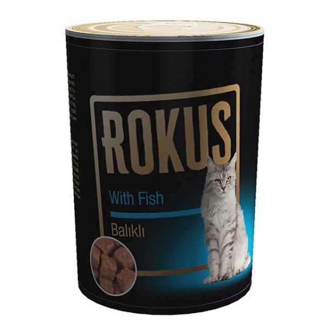 Rokus Balıklı Yetişkin Konserve Kedi Maması 1 Adet 410 Gr