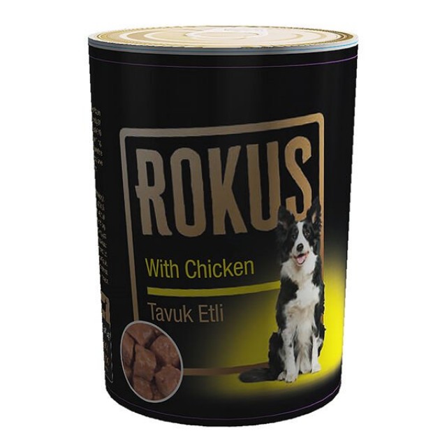 Rokus Tavuklu Yetişkin Konserve Köpek Maması 1 Adet 410 Gr