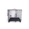 M-Pets Voyager Tekerlekli İki Kapılı Kedi ve Köpek Kafesi 61x46x48 Cm Siyah Small