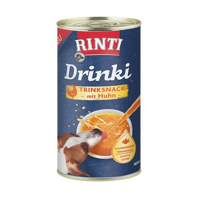 Rinti Drinki Sağlıklı ve Doğal Taze Tavuklu Besleyici Köpek Çorbası 1 Adet 185 Ml