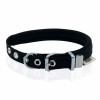 Doggie Comfort Dokuma Köpek Boyun Tasması Medium Siyah 1.5x25-30 Cm
