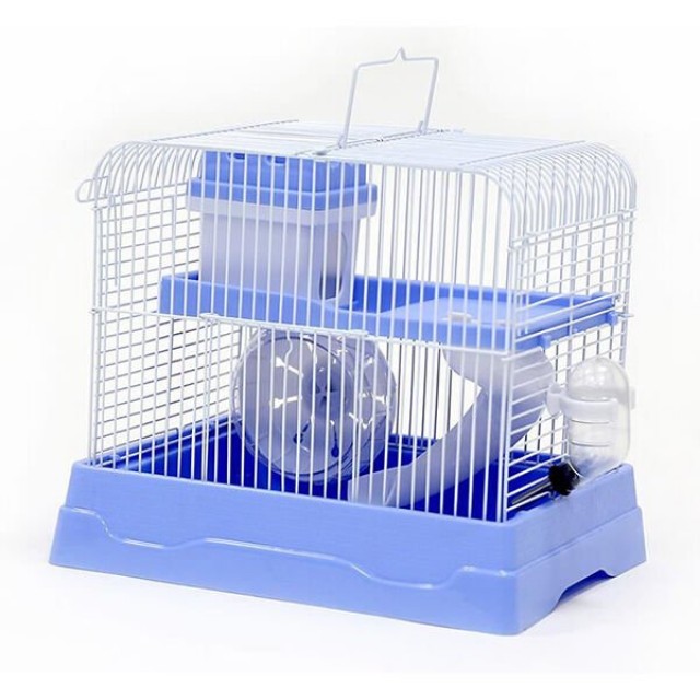 Dayang Kıvrımlı Hamster Kafesi Mavi 30x23x26 Cm