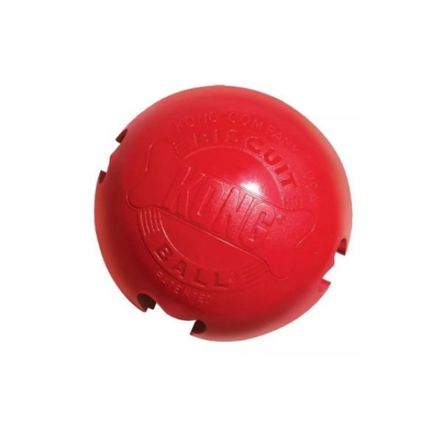 Kong Biscuit Ball Top Köpek Oyuncağı Large Kırmızı 7 Cm