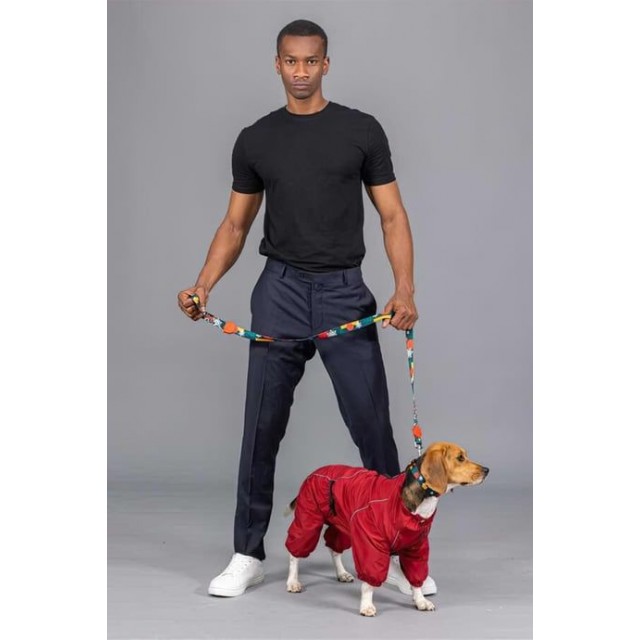 Lindo Dogs Quattro Nova Köpek Yağmurluğu Kırmızı Beden 1