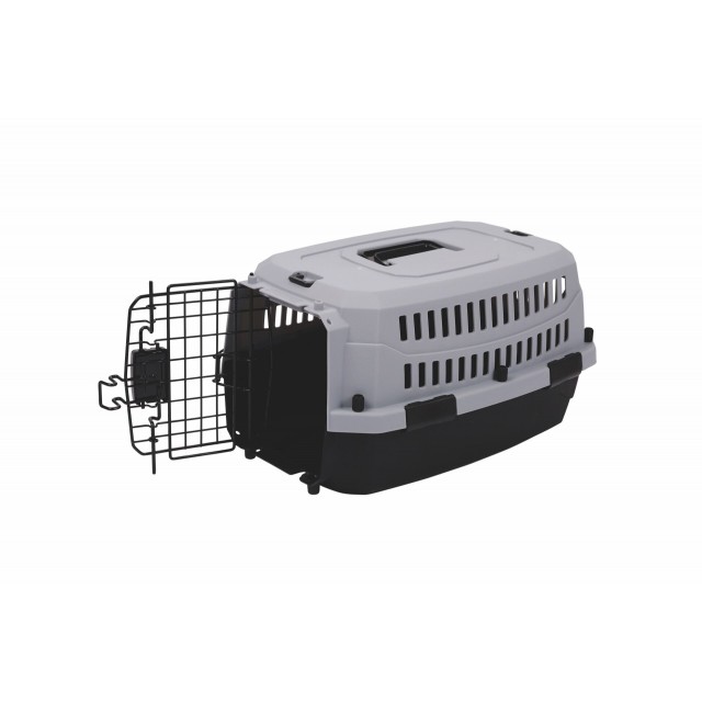 M-Pets Viaggio Carrier Iata Kedi ve Küçük Irk Köpek Taşıma Çantası 48.3x32x25.4 Cm Gri/Siyah Xsmall