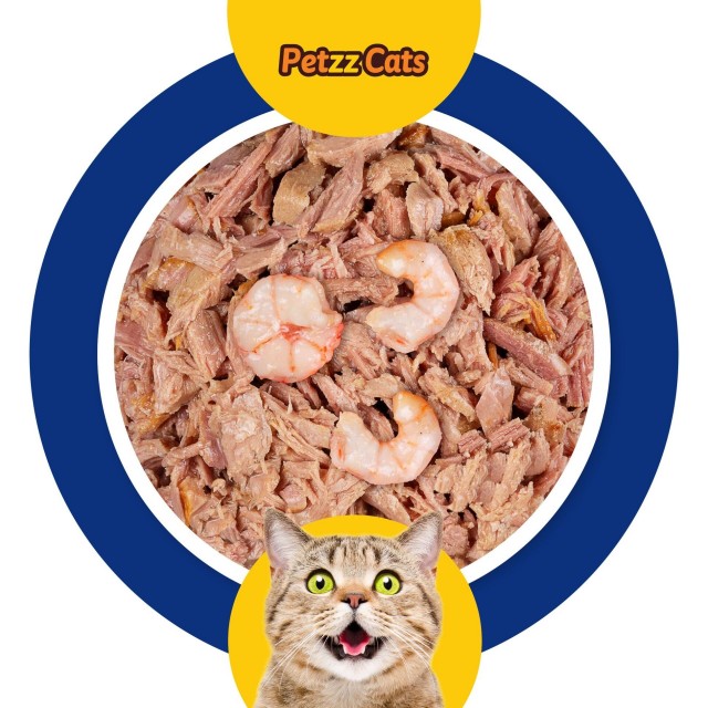 PetzzCats Ton Balığı & Karides Konserve Kedi Maması 1 Adet 70 Gr