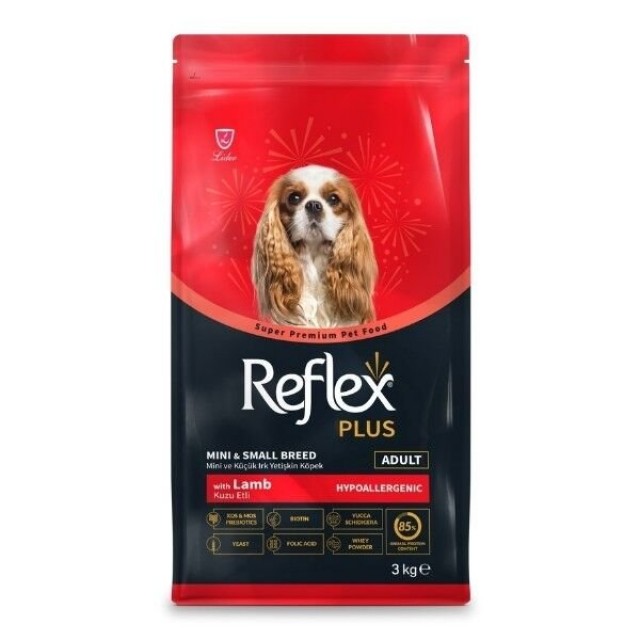 Reflex Plus Kuzu Etli Mini ve Küçük Irk Yetişkin Köpek Maması 3 Kg