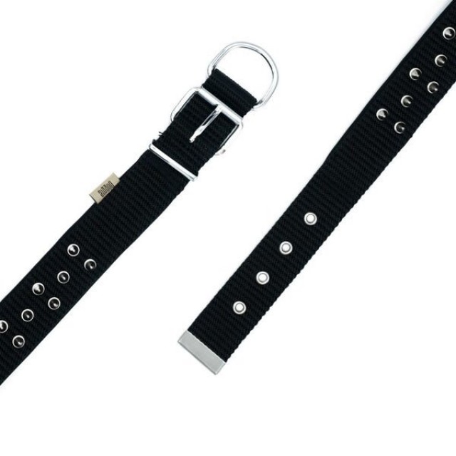 Doggie Comfort Dokuma Çivili Köpek Boyun Tasması Small Siyah 4x47-55 Cm