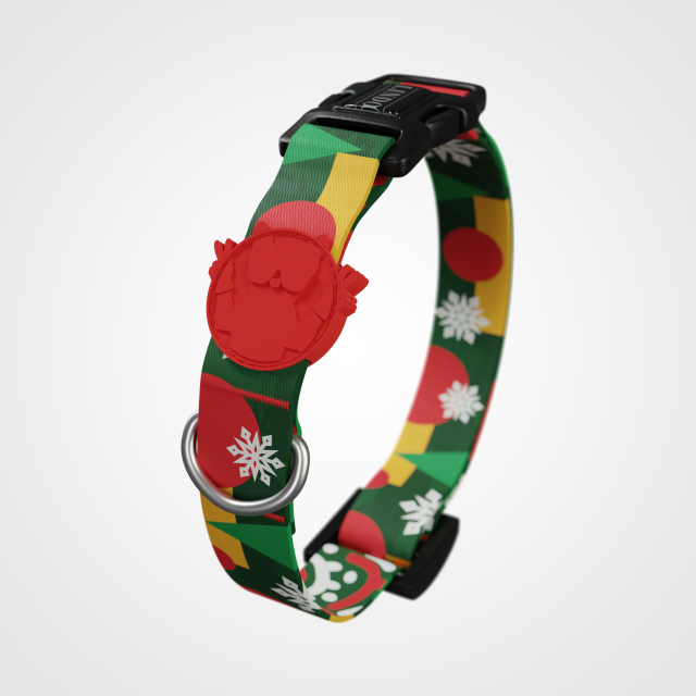 Lindo Dogs Reindeer Köpek Boyun Tasması Kırmızı/Yeşil Medium
