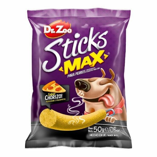 Dr.Zoo Sticks Max Sucuk ve Peynirli Köpek Ödül Maması 50 Gr