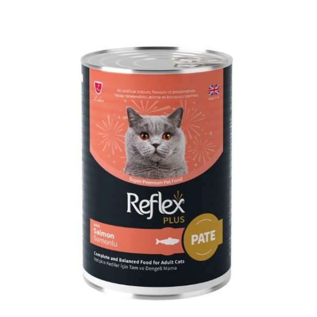 Reflex Plus Pate İçinde Somonlu Yetişkin Konserve Kedi Maması 1 Adet 395 Gr