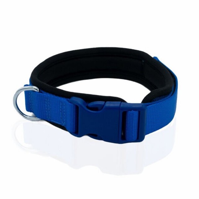 Doggie Havalı Dokuma Köpek Boyun Tasması Medium Mavi 2x35-45 Cm