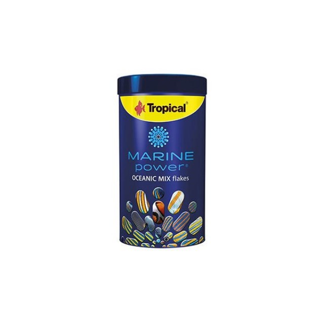Tropical Marine Power Oceanic Mix Flakes Deniz Balıkları için Krill ve Spirulina Katkılı Balık Yemi 250 Ml 50 Gr