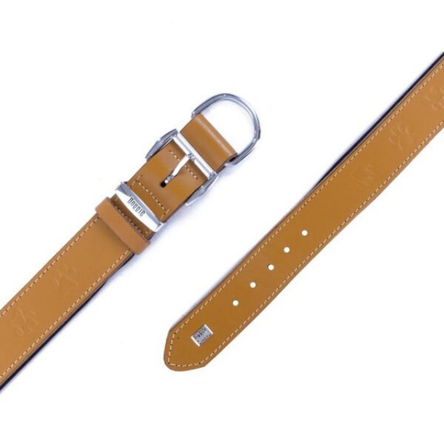 Doggie Comfort Deri Pati Desenli Köpek Boyun Tasması Small Camel 4x47-55 Cm