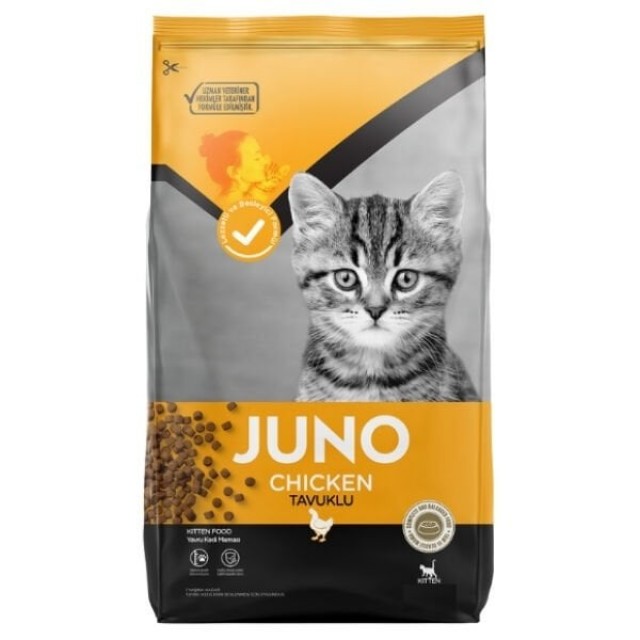 Juno Tavuklu Yavru Kedi Maması 15 Kg