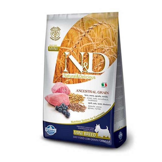 N&D Düşük Tahıllı Kuzu Etli Küçük Irk Yetişkin Köpek Maması 2.5 Kg