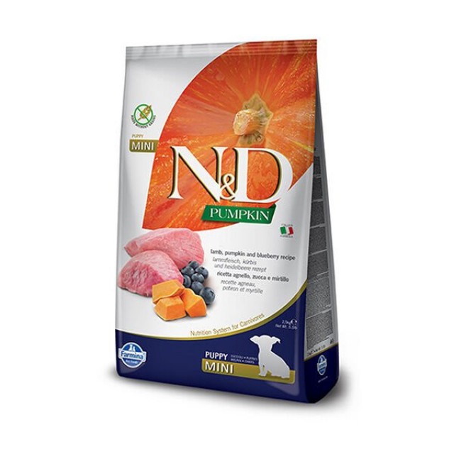 N&D Pumpkin Balkabaklı Kuzu Etli Küçük Irk Yavru Köpek Maması 2.5 Kg