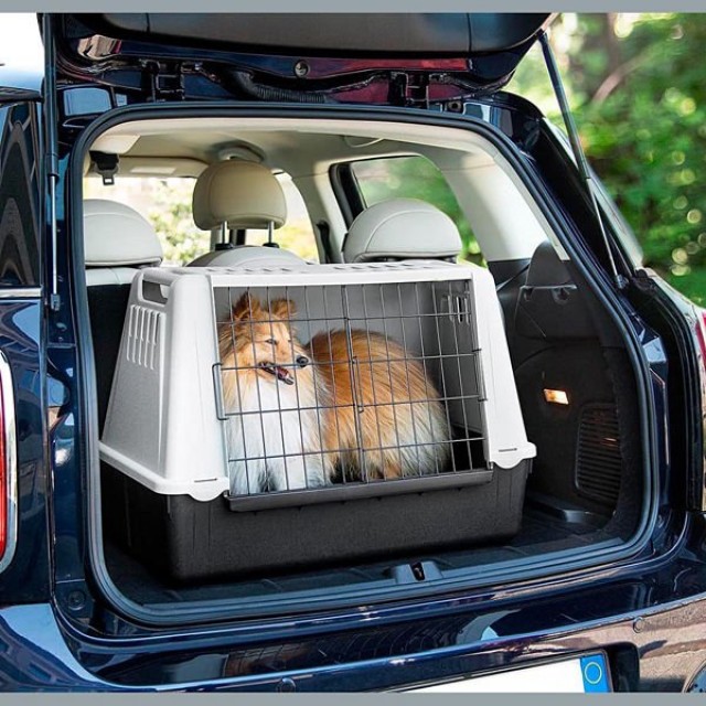 Feplast Atlas Car Mini Irk Araç İçi Köpek Taşıma Çantası Gri 72x41x51 Cm