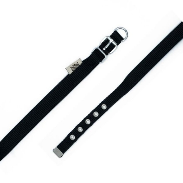 Doggie Comfort Dokuma Köpek Boyun Tasması Small Siyah 1.5x25-30 Cm