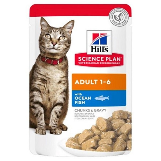 Hills Adult Okyanus Balıklı Pouch Yetişkin Konserve Kedi Maması 1 Adet 85 Gr
