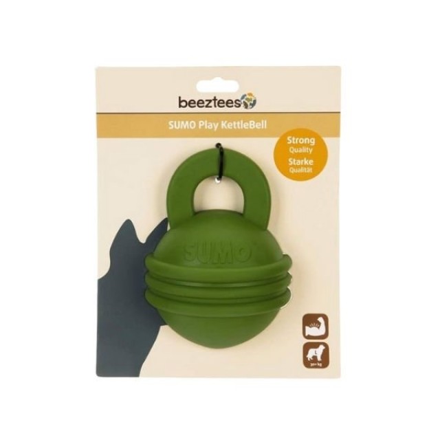 Beeztees Sumo Kettlebell Ödül Hazneli Kauçuk Köpek Oyuncağı Yeşil 16 Cm