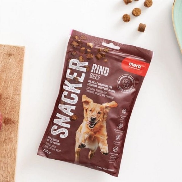 Mera Snacker Sığır Etli Yumuşak Köpek Ödülü Maması 1 Adet 200 Gr