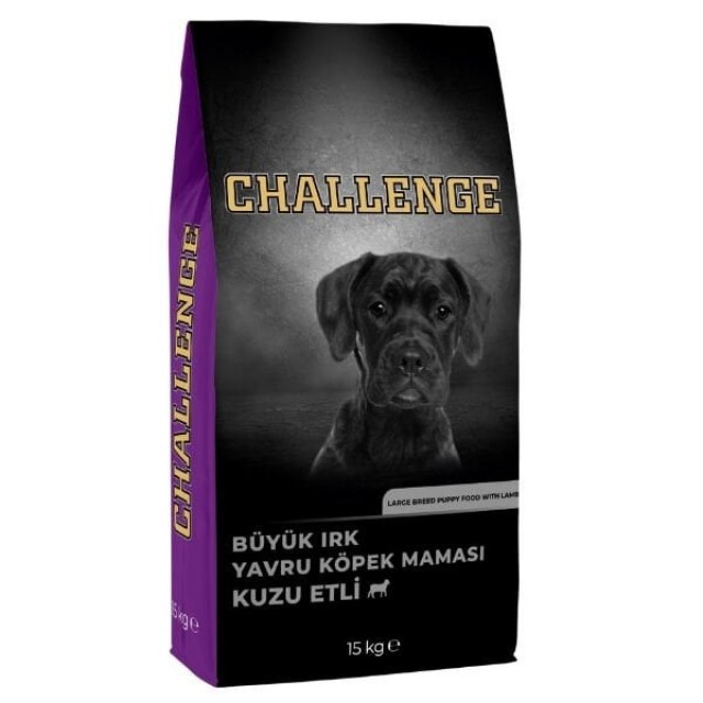 Challenge Kuzu Etli Büyük Irk Yavru Köpek Maması 15 Kg