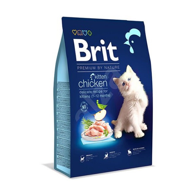 Brit Premium By Nature Kitten Tavuklu Yavru Kedi Maması 8 Kg