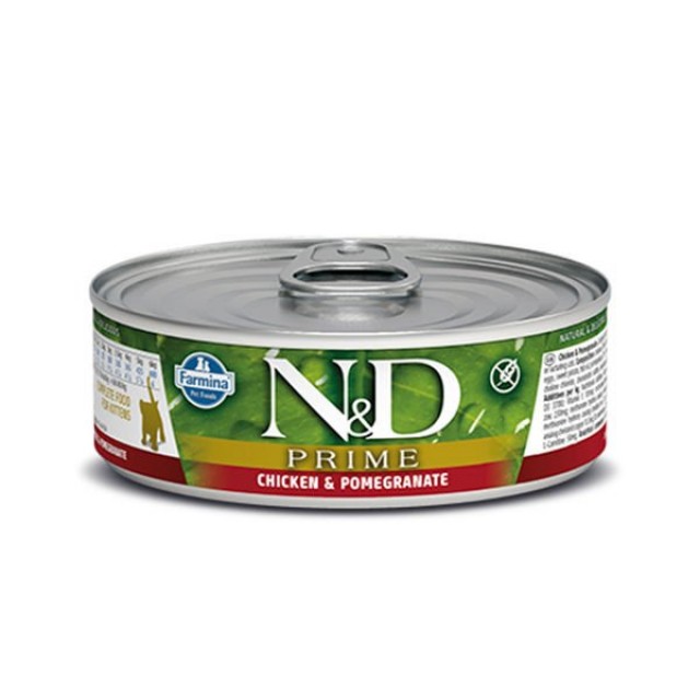 N&D Prime Tavuk ve Narlı Yavru Konserve Kedi Maması 70 Gr