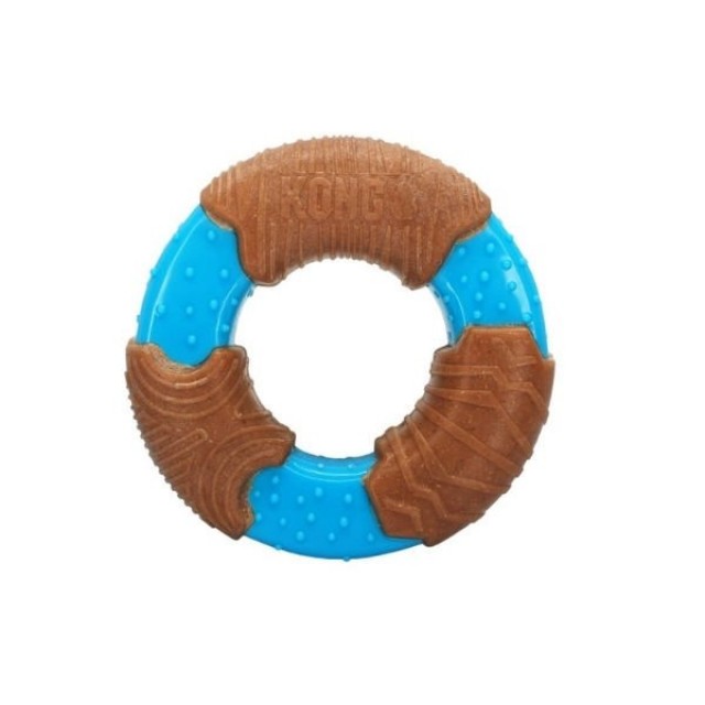 Kong Core Strength Halka Şeklinde Köpek Oyuncağı Small Kahverengi/Mavi 11.5 Cm