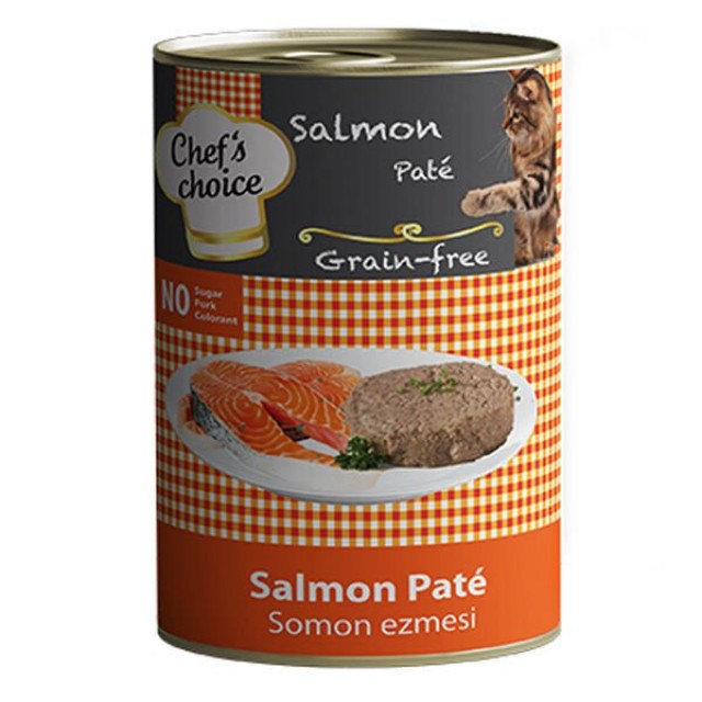 Chefs Choice Kıyılmış Somonlu Yetişkin Konserve Kedi Maması 1 Adet 400 Gr