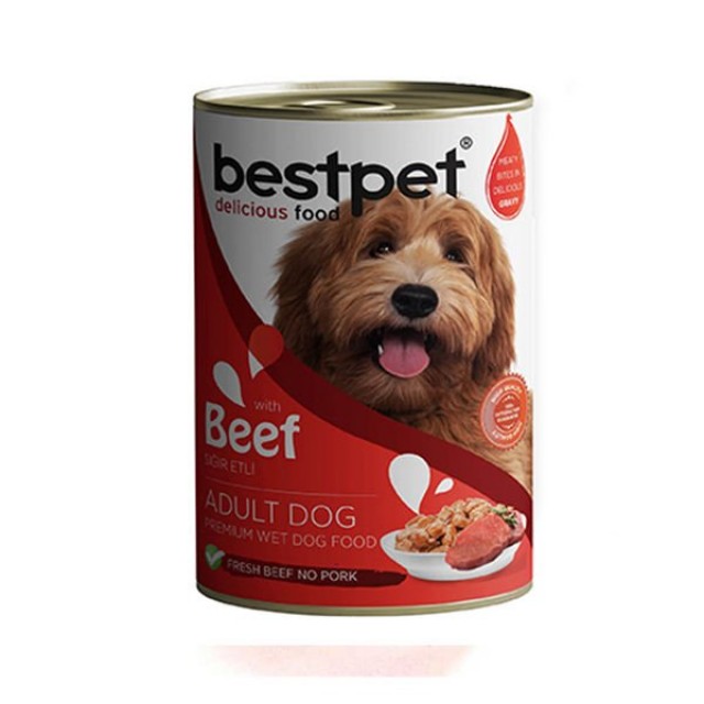 Bestpet Sığır Etli Jöleli Yetişkin Köpek Konservesi 400 Gr