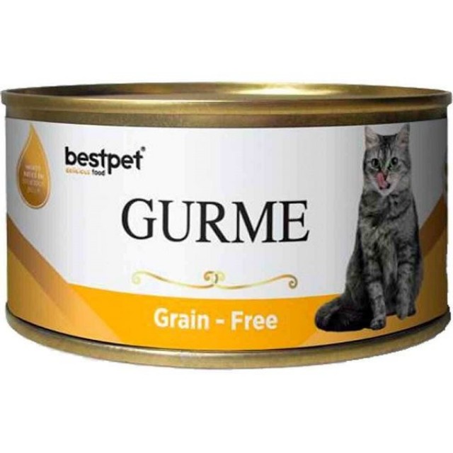 Bestpet Gurme Jöleli Tavuklu Yetişkin Konserve Kedi Maması 1 Adet 100 Gr