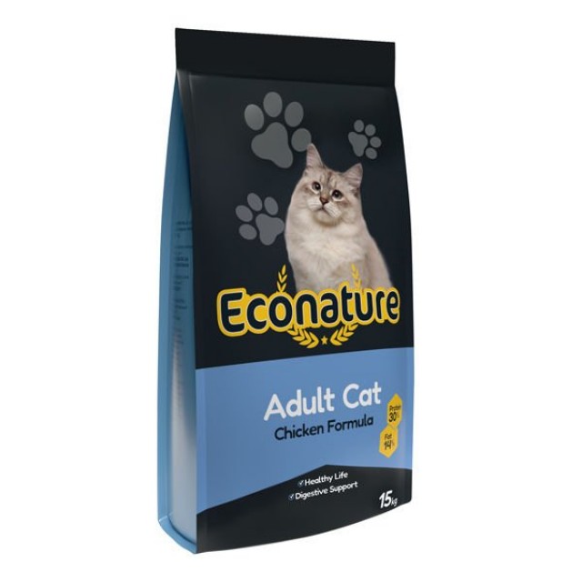 Econature Tavuklu Yetişkin Kedi Maması 15 Kg