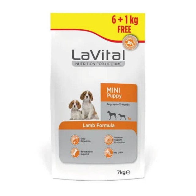 Lavital Mini Puppy Kuzu Etli Küçük Irk Yavru Köpek Maması 6+1 Kg