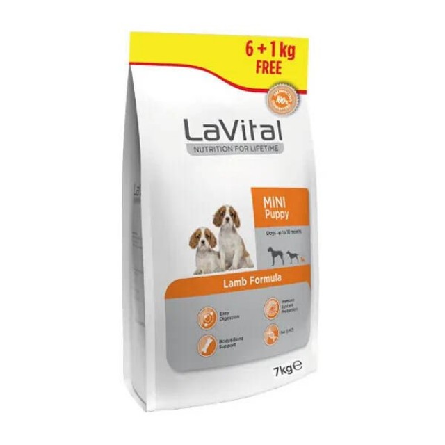 Lavital Mini Puppy Kuzu Etli Küçük Irk Yavru Köpek Maması 6+1 Kg