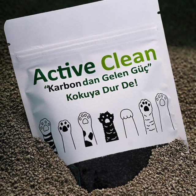 Active Clean Hindistan Cevizli Organik Kedi Kumu Koku Giderici 25 Gr