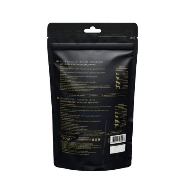 Reflex Snackies Natural Füme Dana Etli Tahılsız Köpek Eğitim Lokmaları 1 Adet 170 Gr