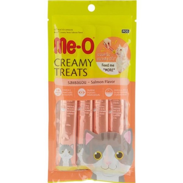 Meo Kremalı Somonlu Kedi Sıvı Ödül Maması 4x15 Gr