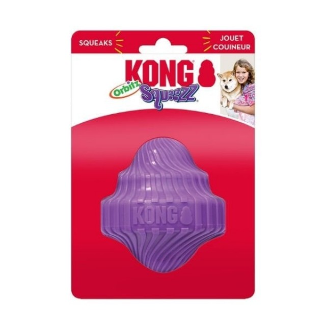 Kong Squeezz Orbitz Dönen Top Şeklinde Köpek Oyuncağı Medium/Large