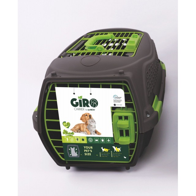 M-Pets Eco Giro Carrier Kedi ve Küçük Irk Köpek Taşıma Çantası 51.6x32.7x29.6 Cm Siyah/Turuncu Small