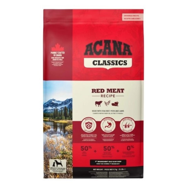 Acana Classics Red Düşük Tahıllı Etli ve Sebzeli Yetişkin Köpek Maması 9.7 Kg