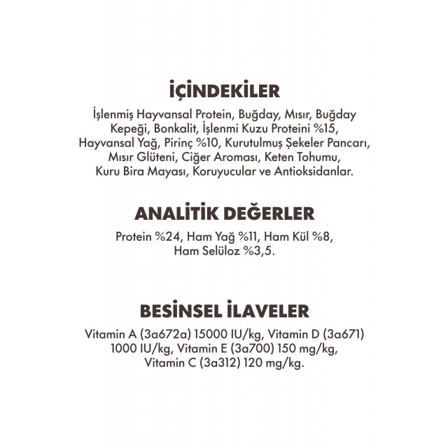 Animal World Puppy Kuzu Etli ve Pirinçli Yavru Köpek Maması 15 Kg