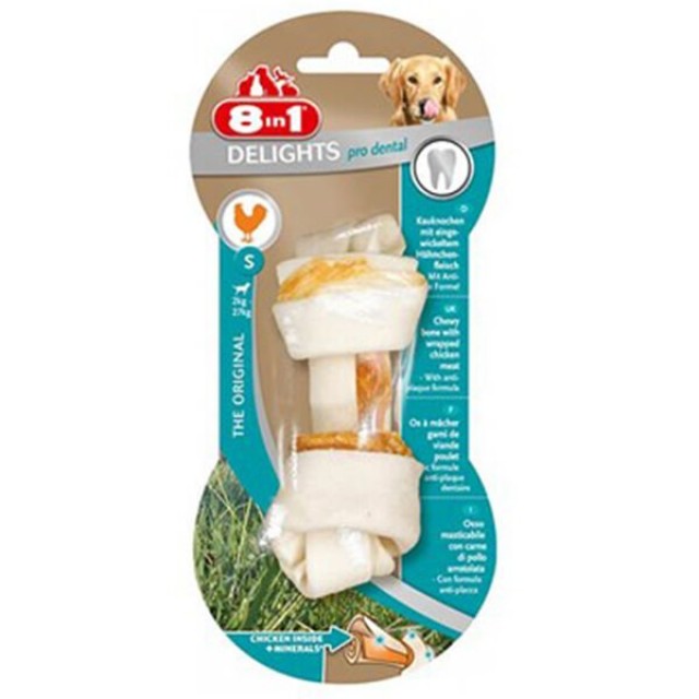 8 In 1 Delights Pro Dental Düğümlü Tavuk Etli Köpek Kemiği 35 Gr 8 In 1 Delights Pro Dental Düğümlü Tavuk Etli Köpek Kemiği 35 Gr