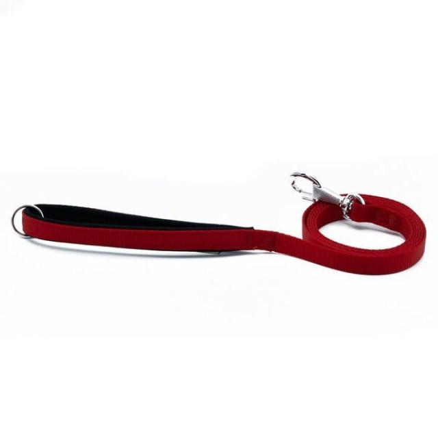 Doggie Comfort Dokuma Köpek Gezdirme Tasması Medium Kırmızı 1.5x160 Cm