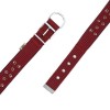 Doggie Comfort Dokuma Çivili Köpek Boyun Tasması Medium Kırmızı 4x52-60 Cm