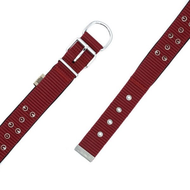 Doggie Comfort Dokuma Çivili Köpek Boyun Tasması Medium Kırmızı 4x52-60 Cm
